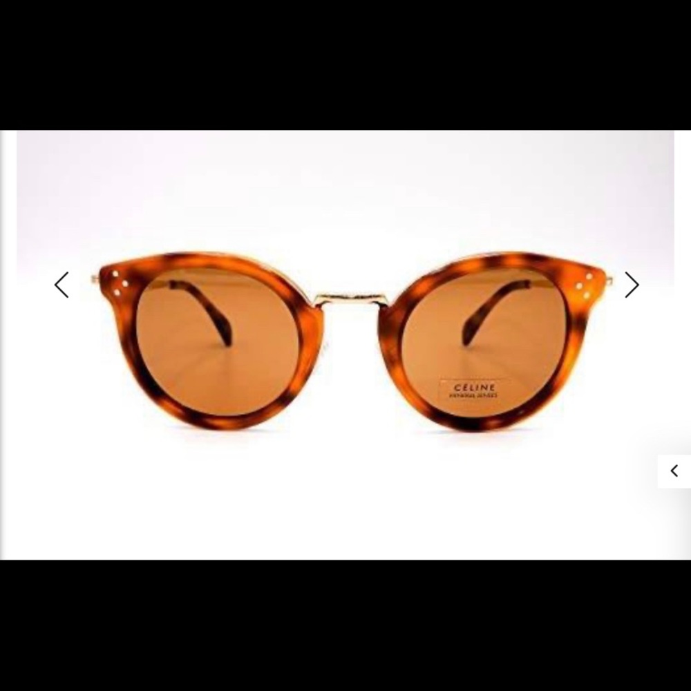 Celine polarized tortoise & gold sunglasses.